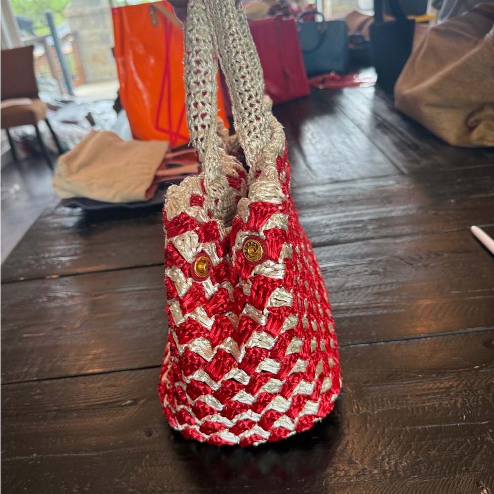 Prada Raffia Tote Bag - Picture 2 of 12